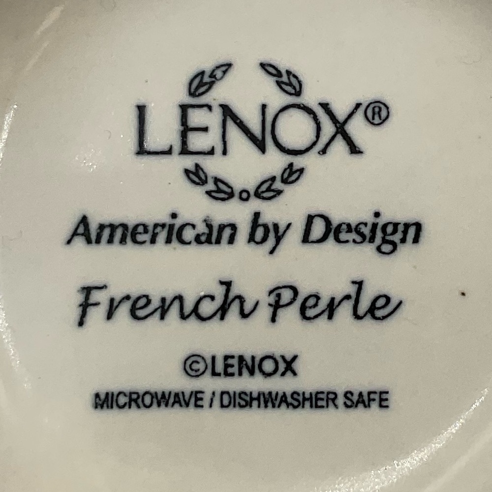 Lenox French Pearl White Coffee Mugs Set of 8 - Picture 8 of 8